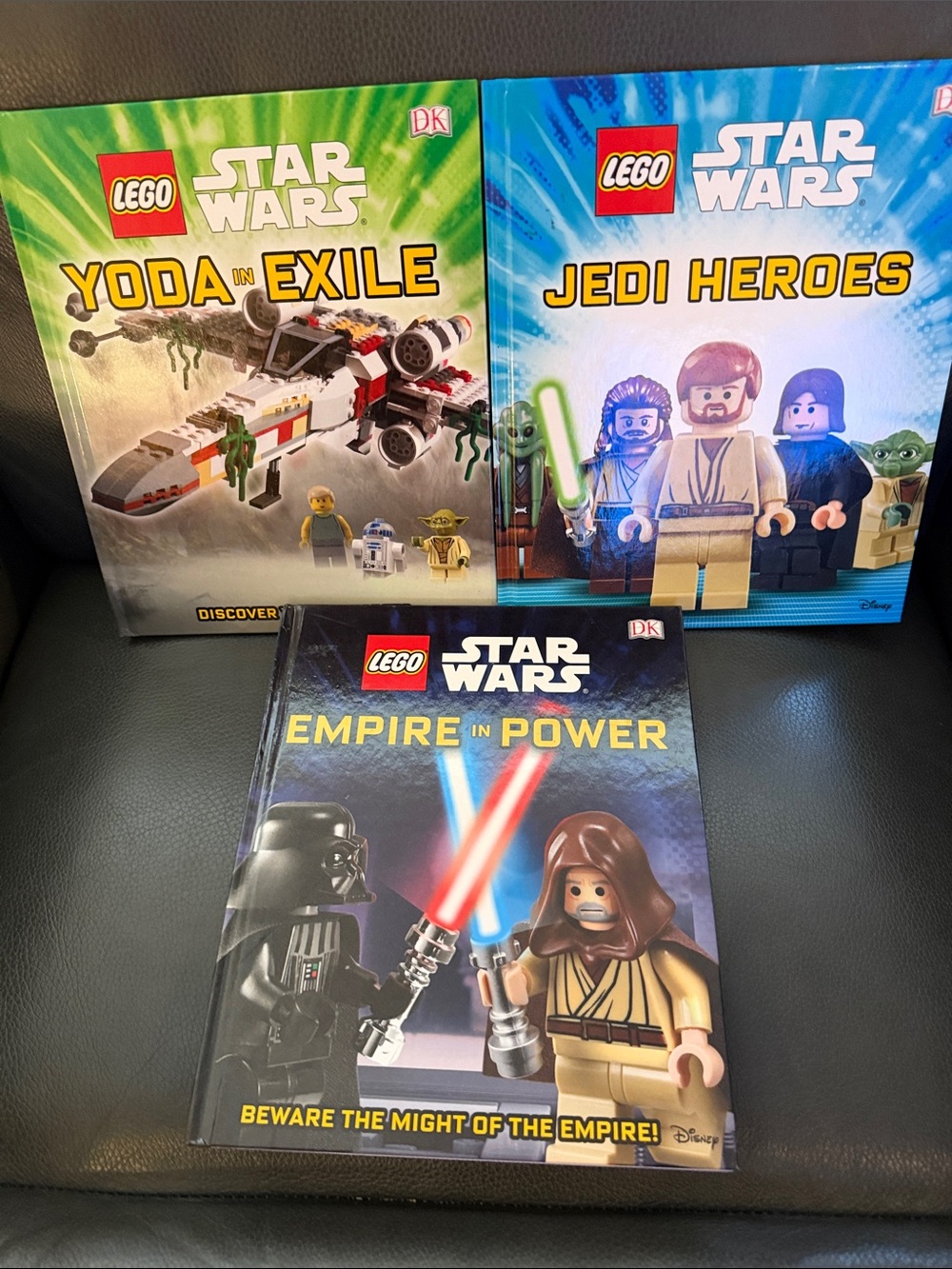 Lego Star Wars Books - Green, Blue, Black, Yellow Covers